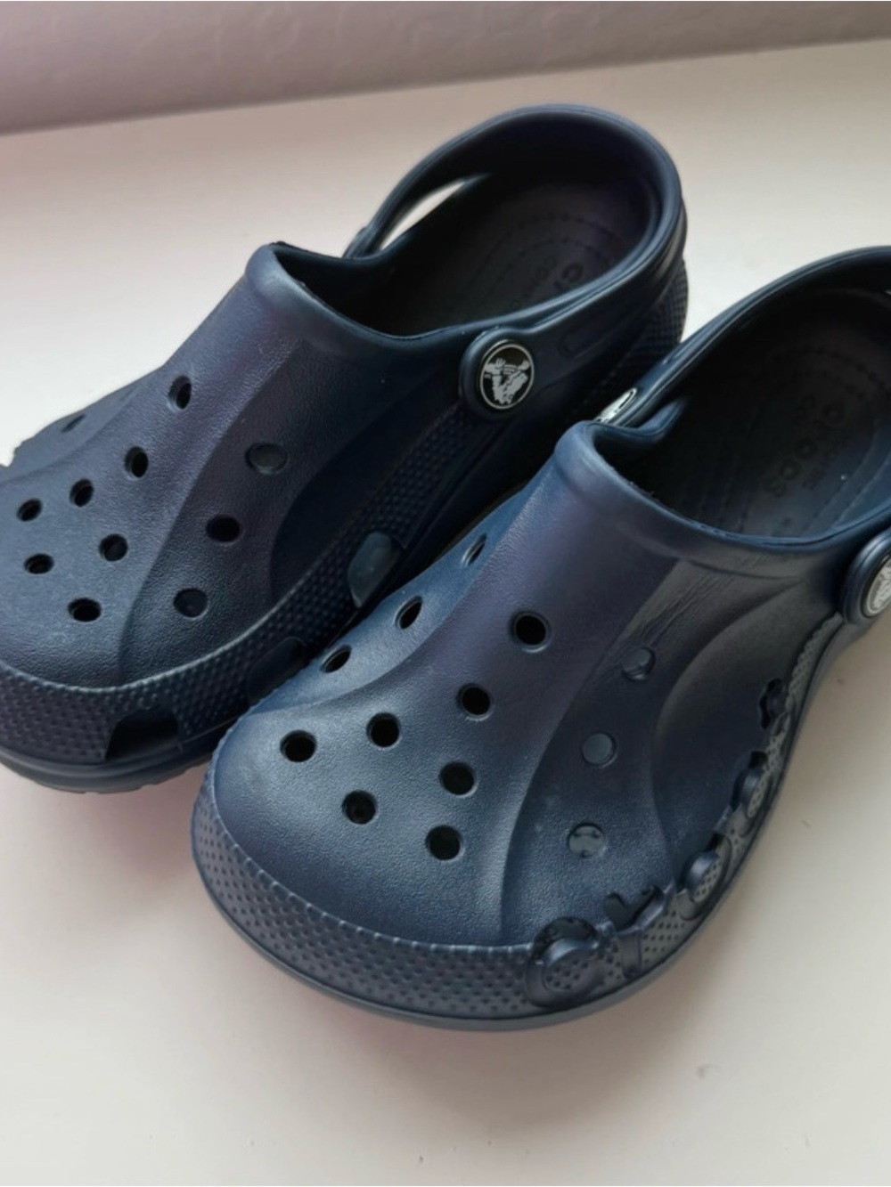 Kids Navy Blue Baya Clog Crocs